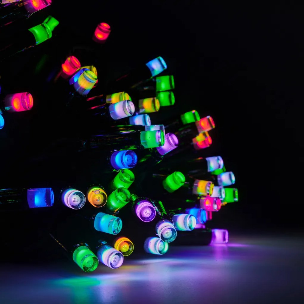 DECOLED Svetelný reťazec RGB 20 m, 200 diód