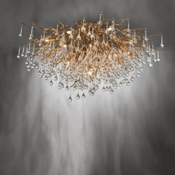 Paul Neuhaus 8092-11 - Prisadený luster ICICLE 14xG9/40W/230V pr. 100 cm mosadz