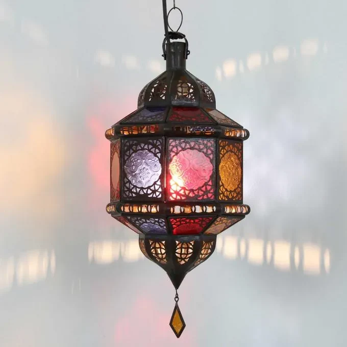 Orientálna závesná lampa Trombia multi
