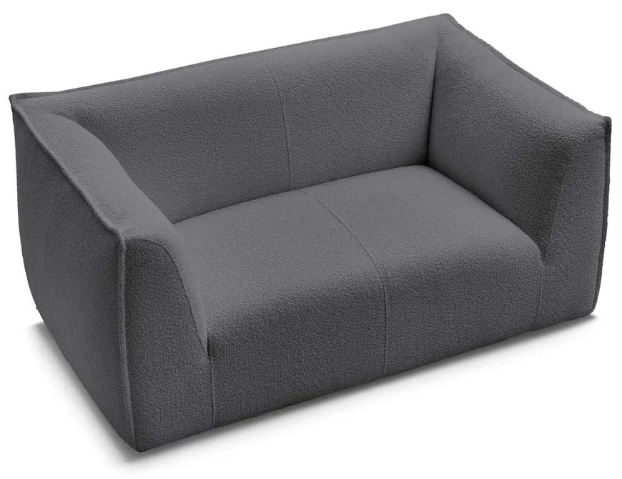 Tmavosivá pohovka z textílie buklé 170 cm Giorgia – Bobochic Paris