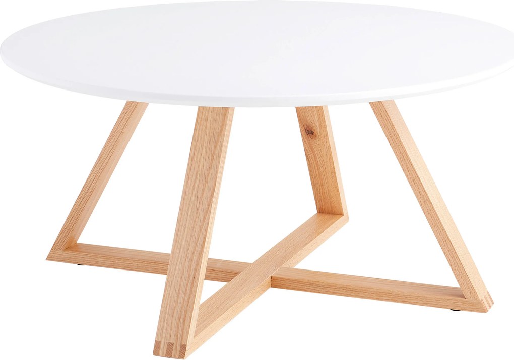 XXXLutz KONFERENČNÝ STOLÍK, biela, farba duba, drevo, kompozitné drevo, 80/80/39 cm MID.YOU - Stolíky do obývačky - 000489006901
