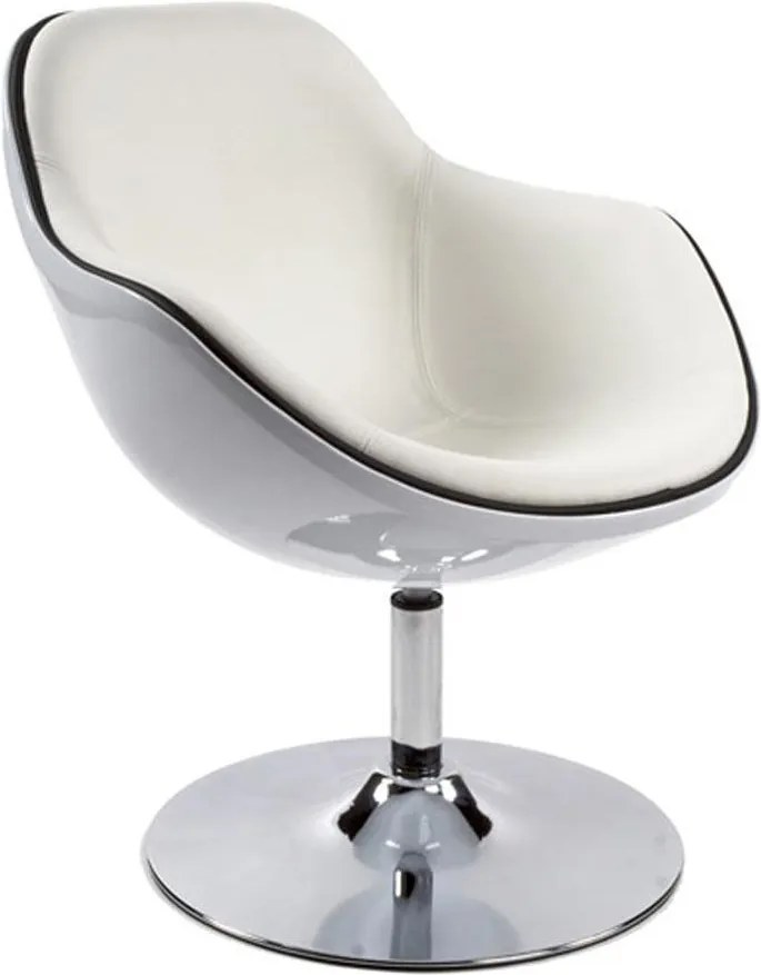 Kreslo Fastchair bielo-čierne