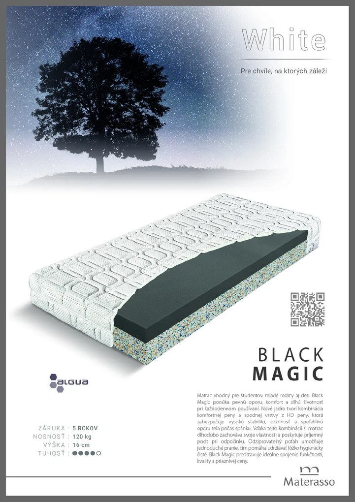 Materasso Penový matrac Black Magic Rozmer: 90 x 200 cm