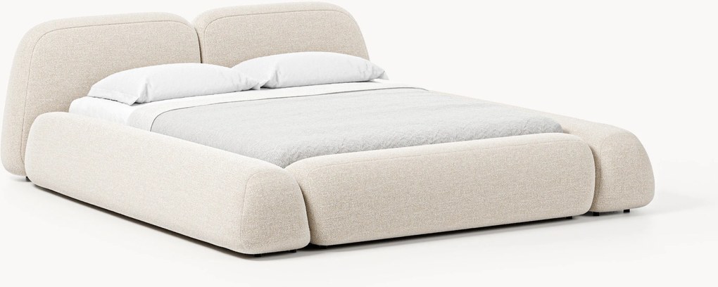 Buklé čalúnená posteľ Wolke
