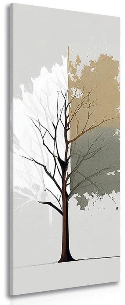 Obraz zaujímavý minimalistický strom Varianta: 40x120