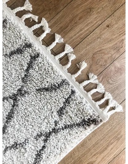 Dywany Łuszczów, Kusový koberec Berber Fez G0535 cream and brown, 180x270, béžová, obývacia izba