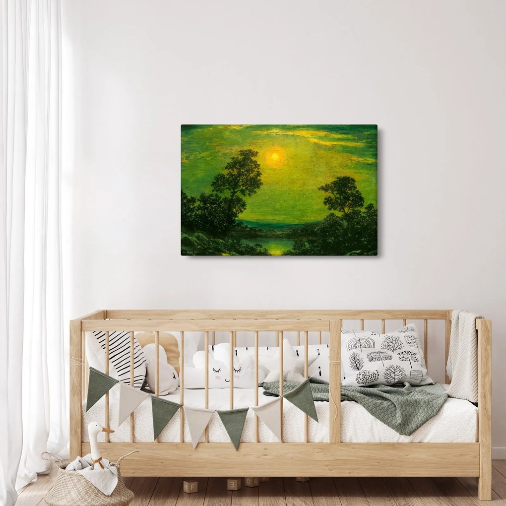 Obraz - Imitator of Ralph Albert Blakelock, Moonlight, reprodukcia (90x60 cm)