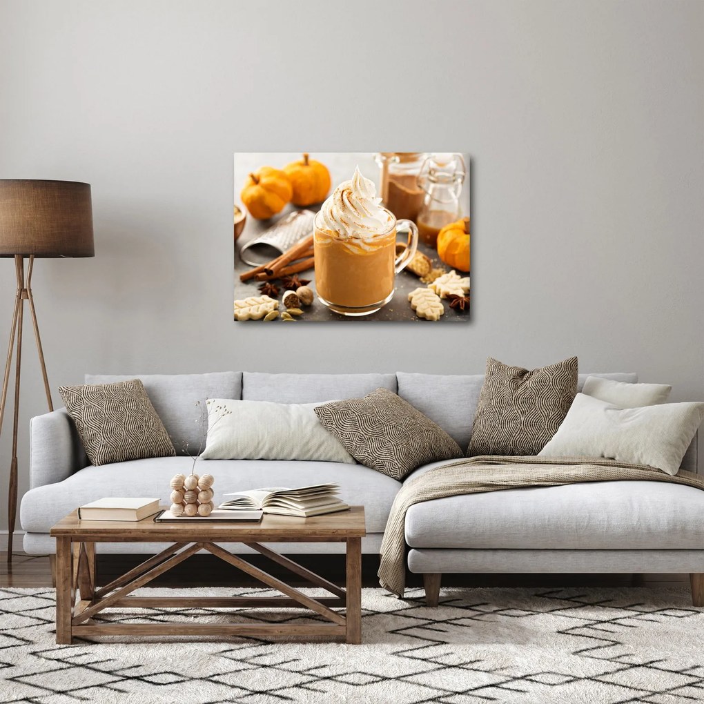 Obraz - Tekvicové latte (70x50 cm)