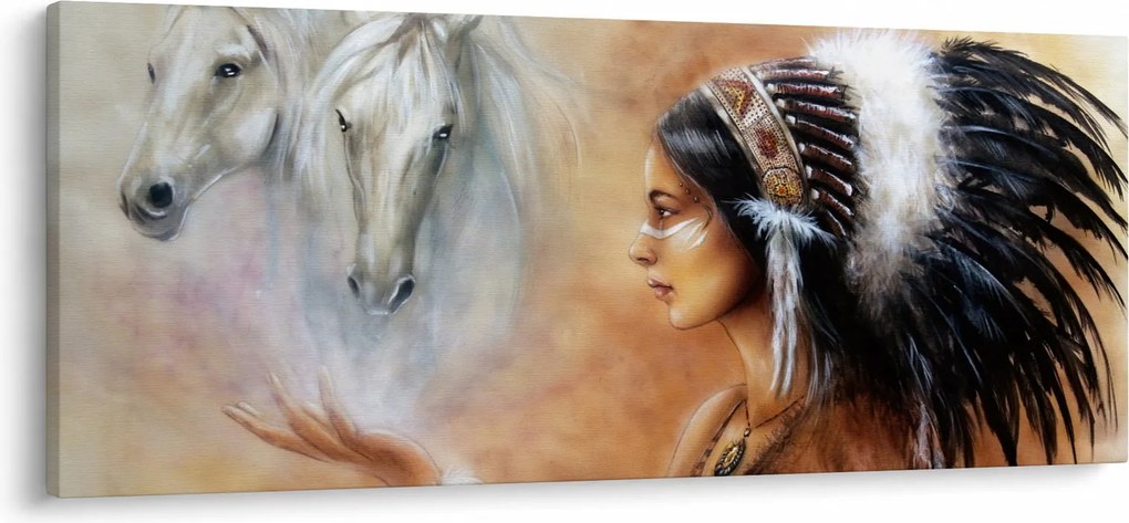 Obraz - Kúzla indiánov (120x50 cm)