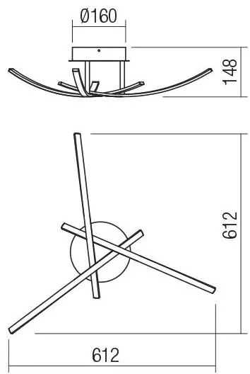 Redo 01-2184 - LED Stropné svietidlo SPATHA 3xLED/6W/230V 3000K biela