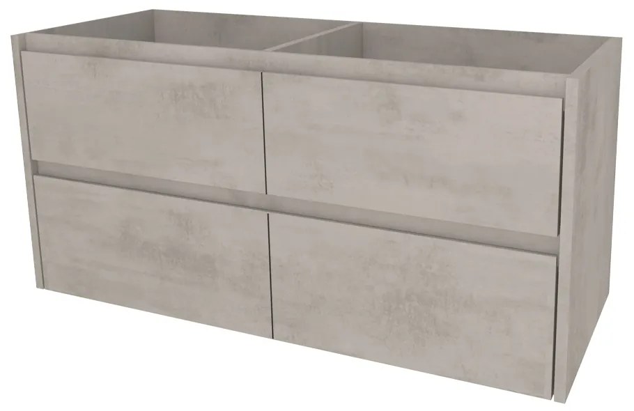 Mereo Opto, kúpeľňová skrinka 121 cm, Multidecor, Chromix strieborný, MER-CN993SACST