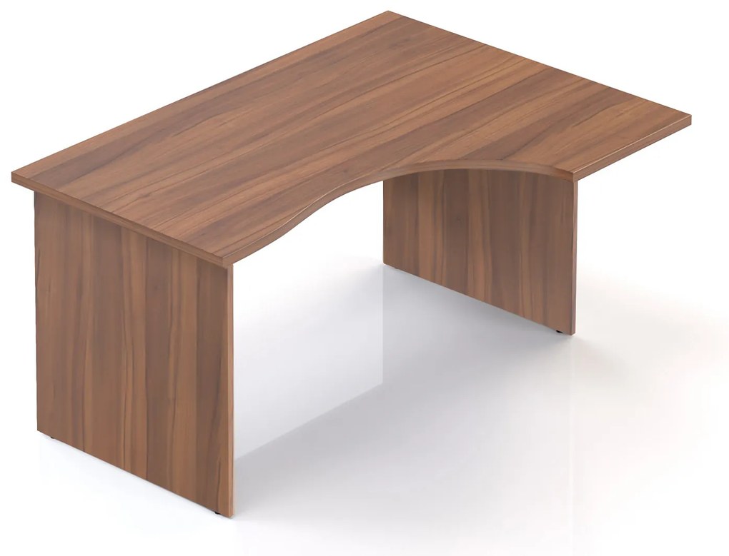 Ergonomický stôl Visio 140 x 100 cm, pravý, orech