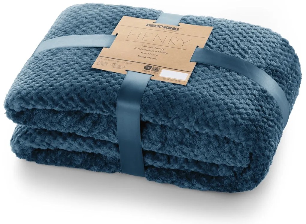 DecoKing Deka z mikrovlákna HENRY 150x200 cm Barva: INDIGO
