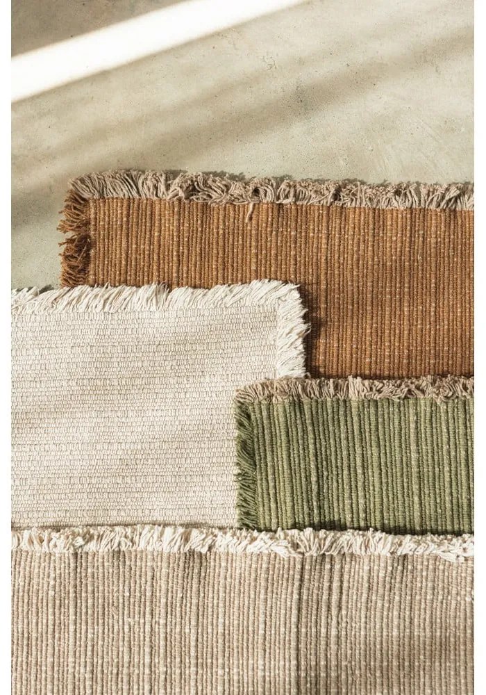 Okrovožltý ručne tkaný bavlnený koberec 200x300 cm Handloom – Lorena Canals