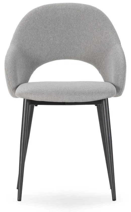 Svetlosivé čalúnené jedálenské stoličky v súprave 2 ks Lia – Marckeric