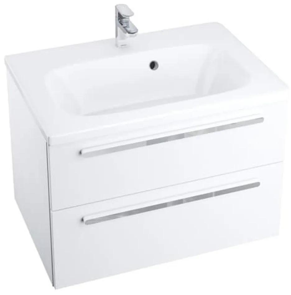 Kúpeľňová skrinka pod umývadlo Ravak chróme 70x49 cm biela X000000920