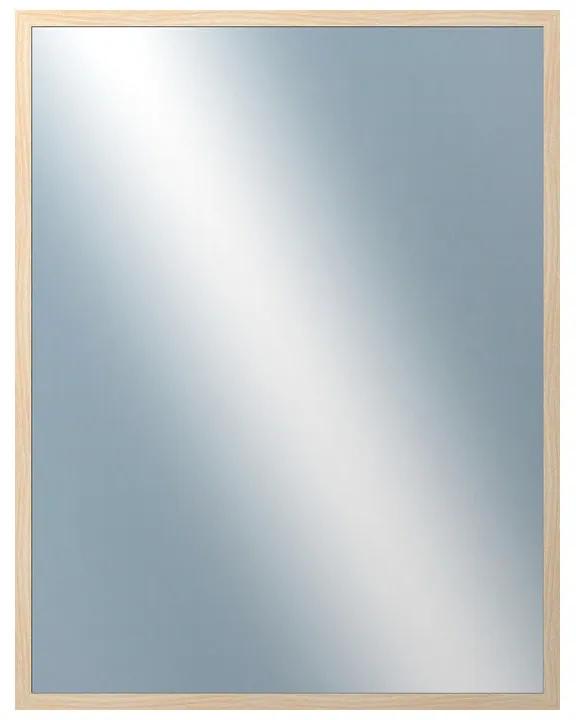DANTIK - Zrkadlo v rámu, rozmer s rámom 70x90 cm z lišty KASSETTE dub bielený (2861)