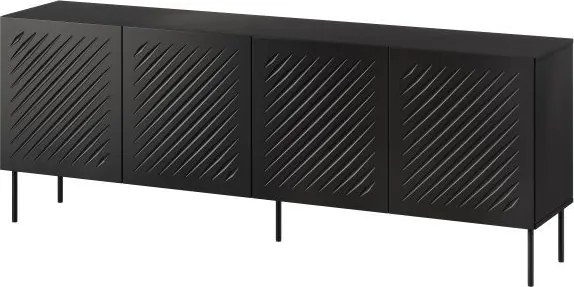 Komoda Siena 200 cm černá