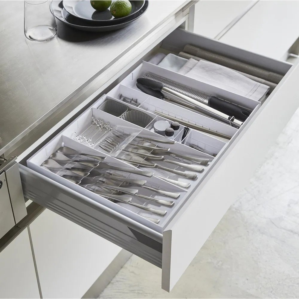 Biely plastový príborník do zásuvky 47.5 x 35 cm - YAMAZAKI