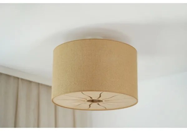 Brilagi - Prisadený luster COUNTRY ROLLER 1xE27/15W/230V pr. 45 cm béžová