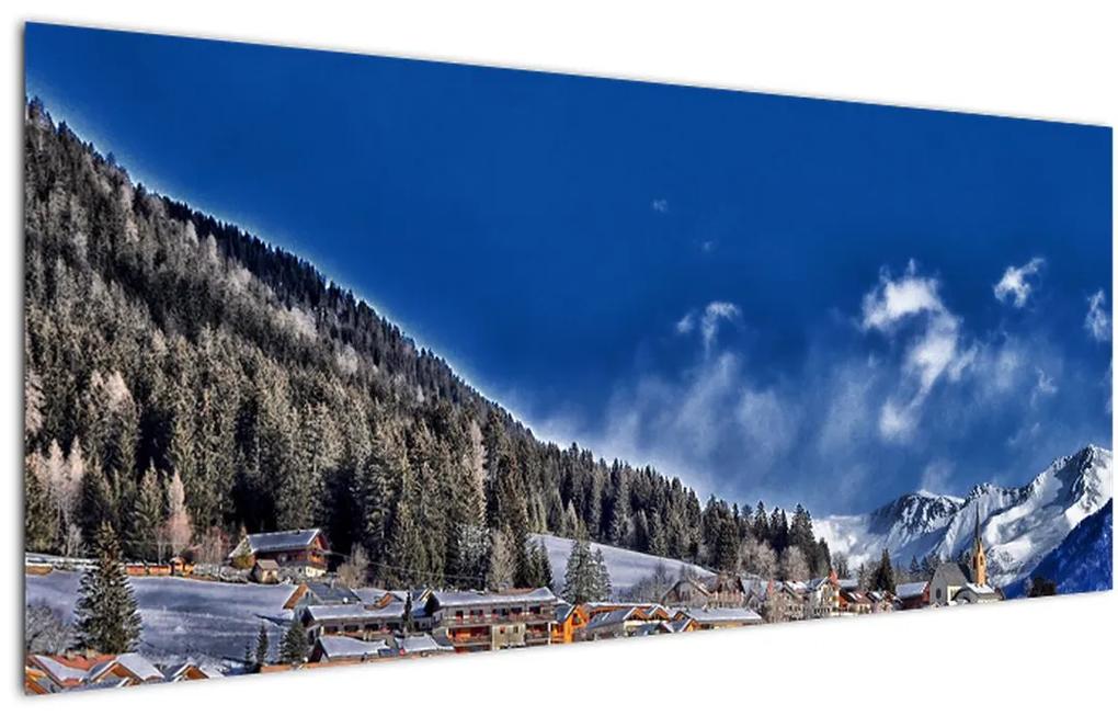 Obraz - Horské mestečko (120x50 cm)