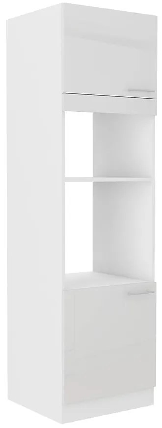 Kuchynská skrinka Lara 60dpm-210 2f Bb Mdf biely lesk
