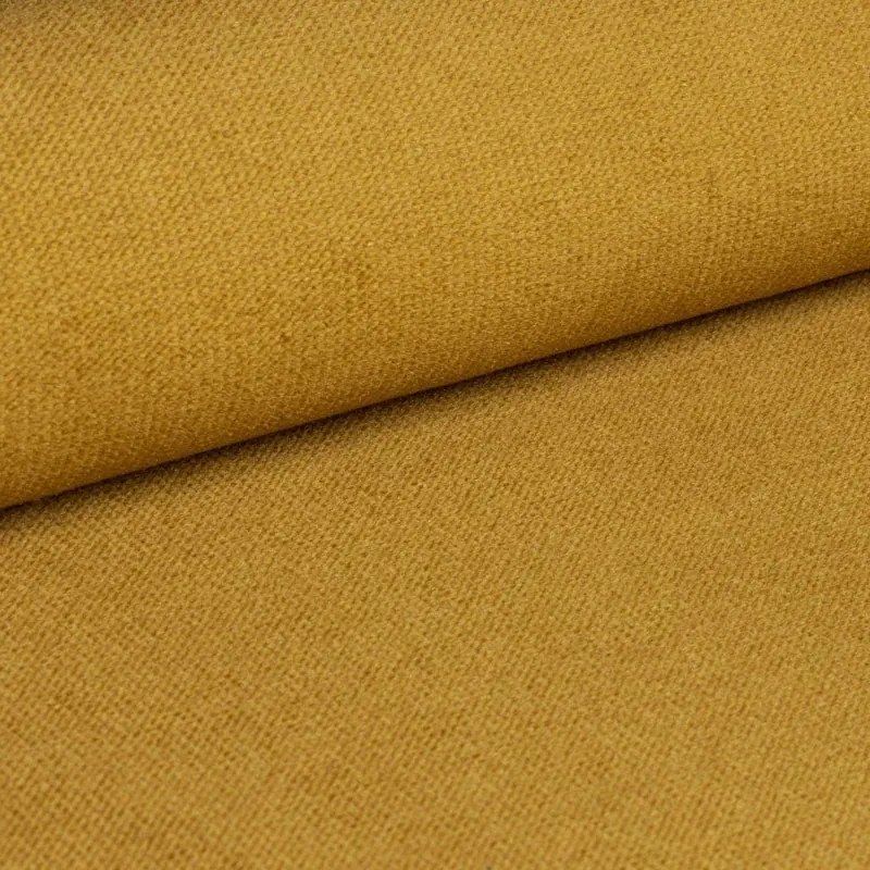 AKCIA Horčicová rozkladacia rohová pohovka ZENOVA 220x140 cm, obojstranná II. akosť