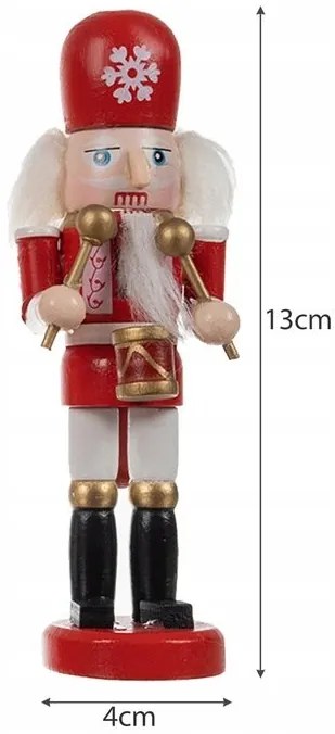 Vianočné ozdoby NUTCRACKER sada 5 ks, farebné