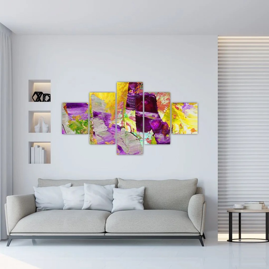 Obraz abstrakcie - maľba (125x70 cm), 40 ďalších rozmerov