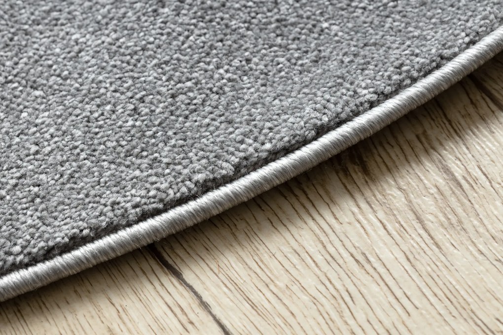 Okrúhly koberec SOFTY Jednofarebný, sivý