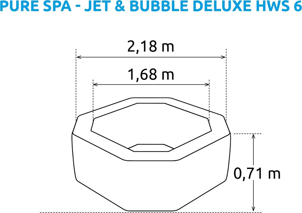 Intex | Vírivý bazén Pure Spa - Jet & Bubble Deluxe HWS 6 + výhodný set príslušenstva | 19900147