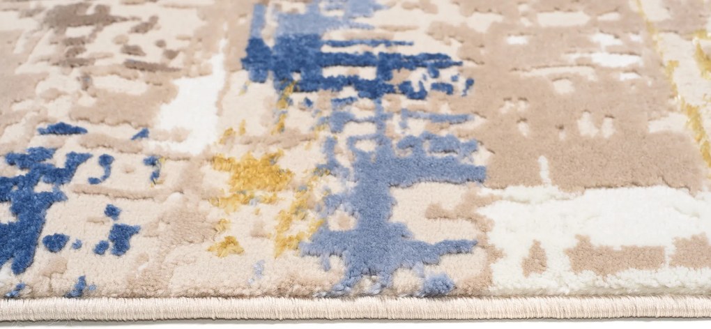 TA Koberec D684M BIELA/TMAVOMODRÁ ASTHANE Rozmer: 80x150 cm