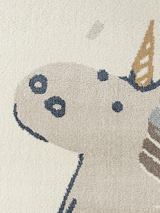 Koberec Hanse Home ADVENTURES UNICORN krémový kruh