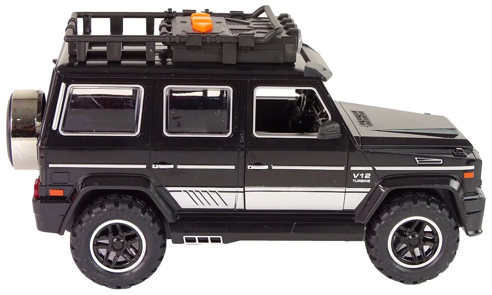 LEAN TOYS Terénne auto, trecí pohon - čierna