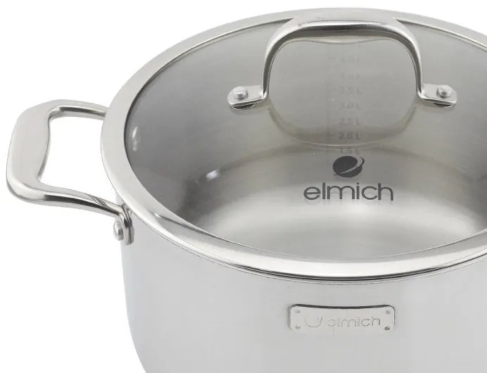 Elmich Trojvrstvový nerezový hrniec na indukciu Trimax 26 cm XS (8L)