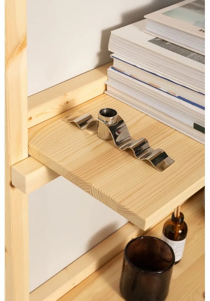 Nástenná knižnica z borovicového dreva v prírodnej farbe 66x127 cm Groove – Karup Design