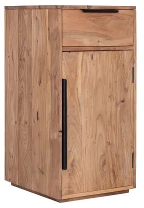 furniture-nabytek.cz - Masívna komoda Auckland z akáciového dreva, lakovaná, hnedá