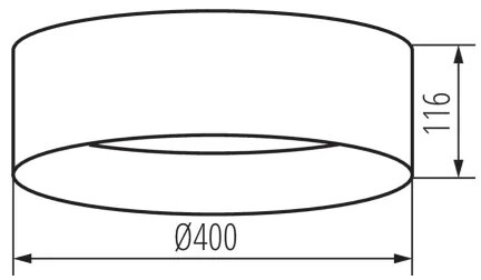 Kanlux 36509 - LED Stropné svietidlo RIFA LED/17,5W/230V 3000K hnedá