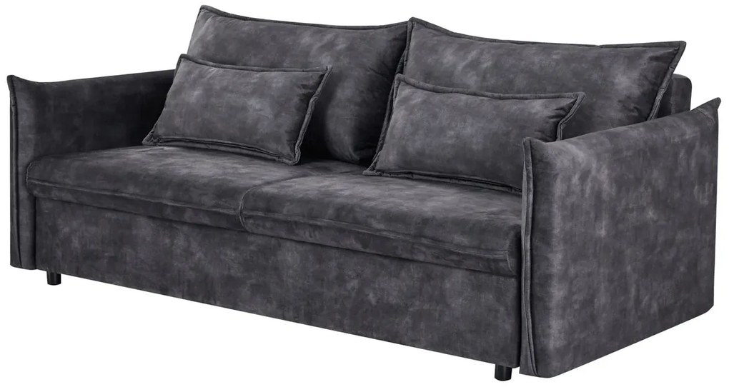 Rozkladacia pohovka APARTMENT 215 cm velvet sivá