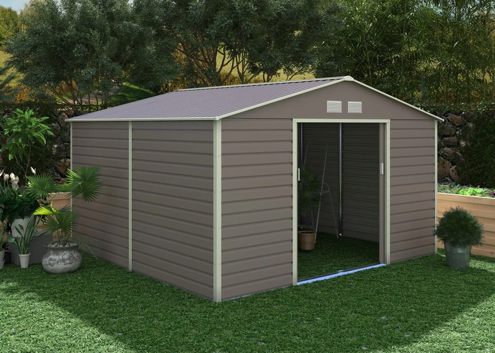 Záhradný domček G21 GAH 1085 - 340 x 319 cm, šedý