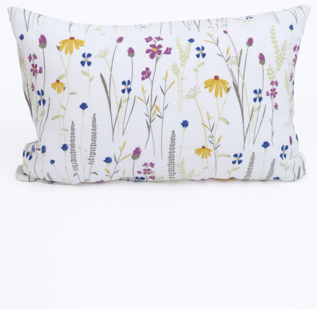 Krepová obliečka na vankúš Renforcé 40 × 60 cm - Nicoletta biela