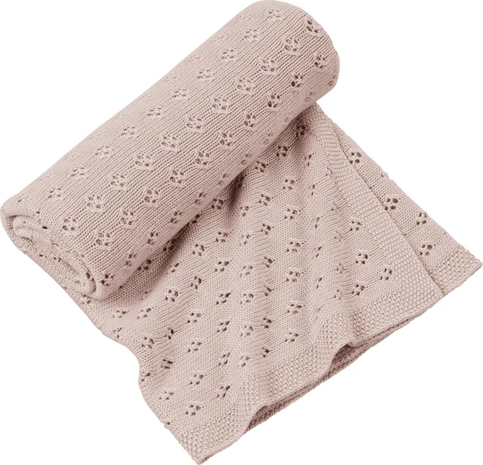 Bambusová prikrivka púdrovo ružová 80×100 cm