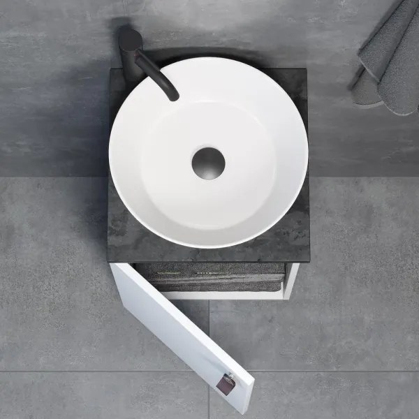 Kúpeľňová skrinka s umývadlom TAARNHOLM biela