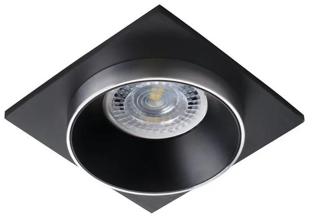 KANLUX Stropné bodové vstavané osvetlenie MEUTO DSL, 92x92mm, hranaté, striebornočierne