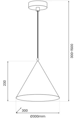 Luster na lanku BOSCO 1xE27/15W/230V hnedá