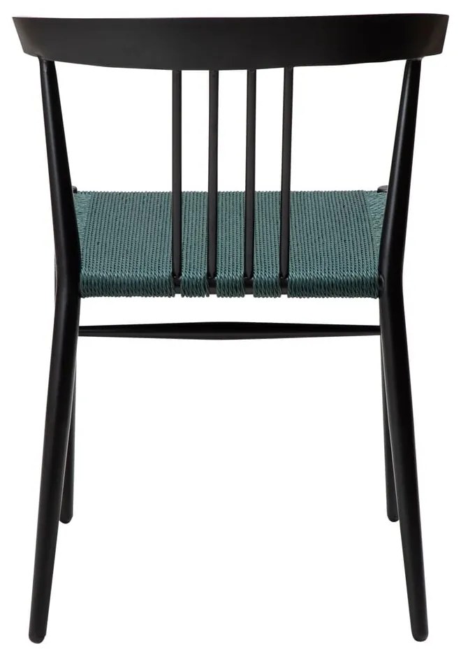 Čierno-tyrkysovomodrá jedálenská stolička Sava – DAN-FORM Denmark