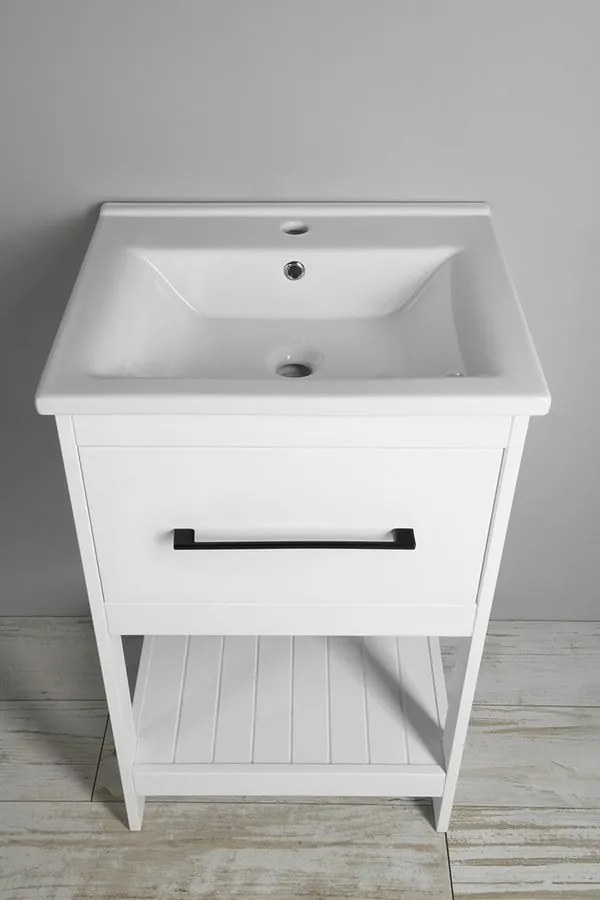 Aqualine Sapho, ETIDE umývadlová skrinka 51,5x86x44 cm, matná biela, ET515