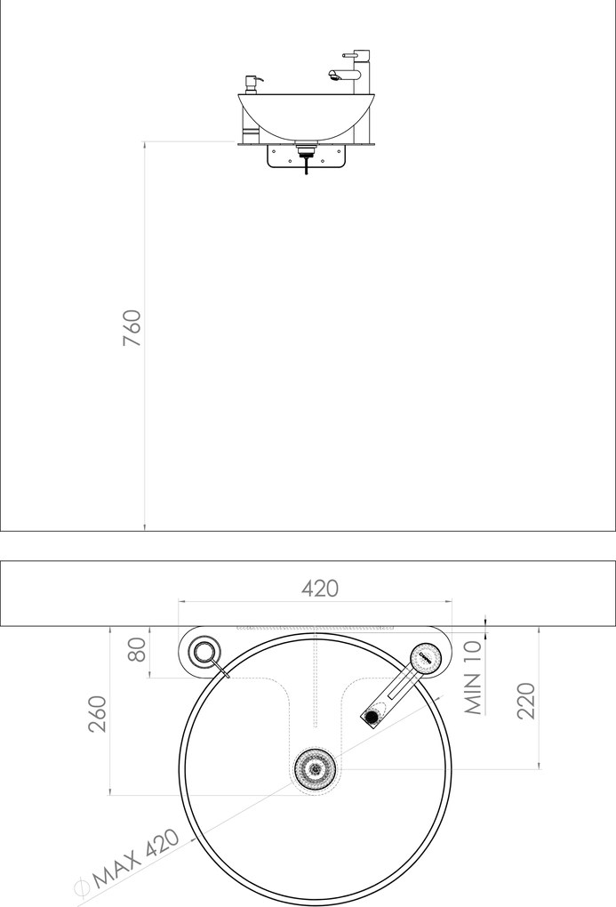 Sapho Sapho, TETRIS držiak umývadla, stojanová batéria vpravo, čierna mat, TZ420