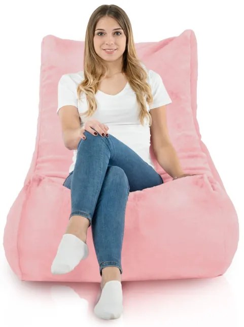 Moderné kreslo DISTINTO Yeti ružový