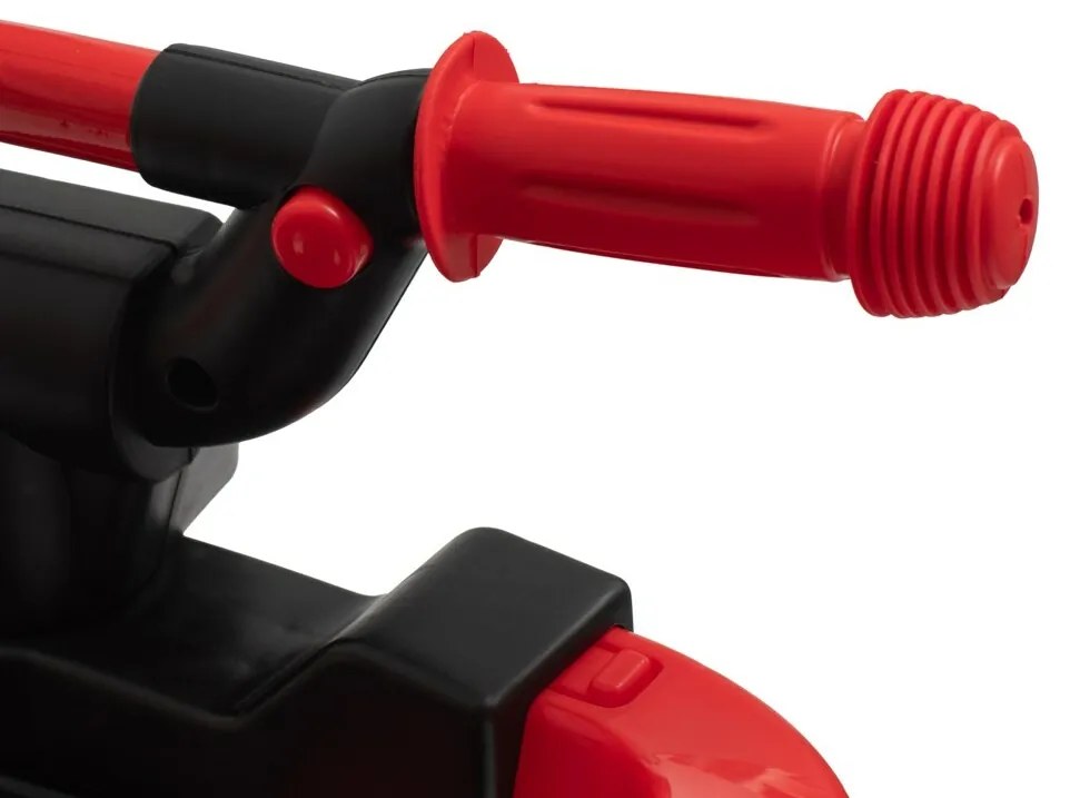 Baby Mix Detské odrážadlo s vodiacou tyčou Mega Prime EVA, červená